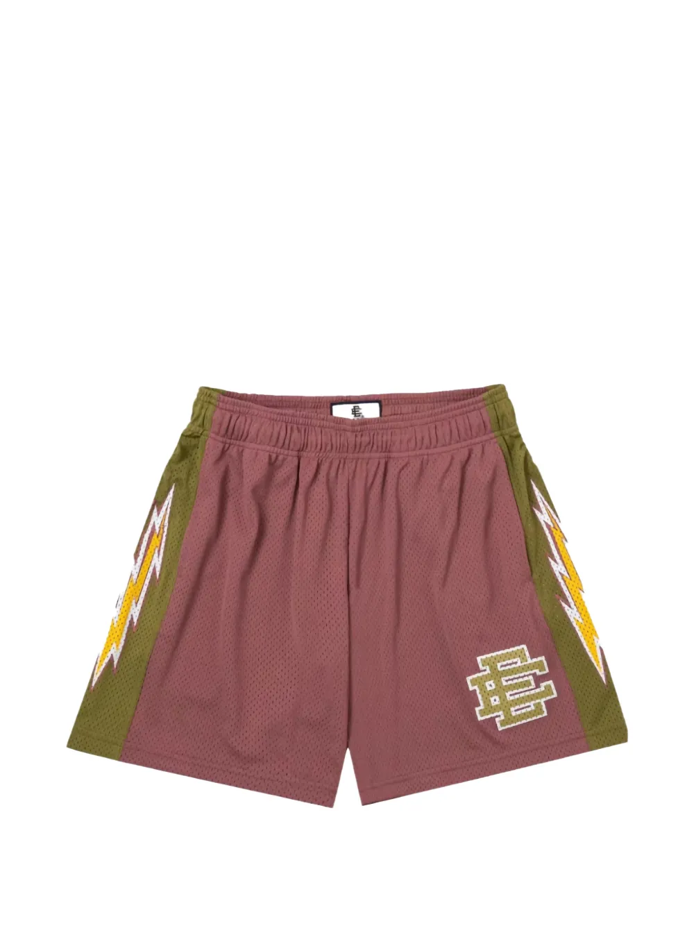 ERIC EMANUEL lightning-bolt mesh shorts - Rosa