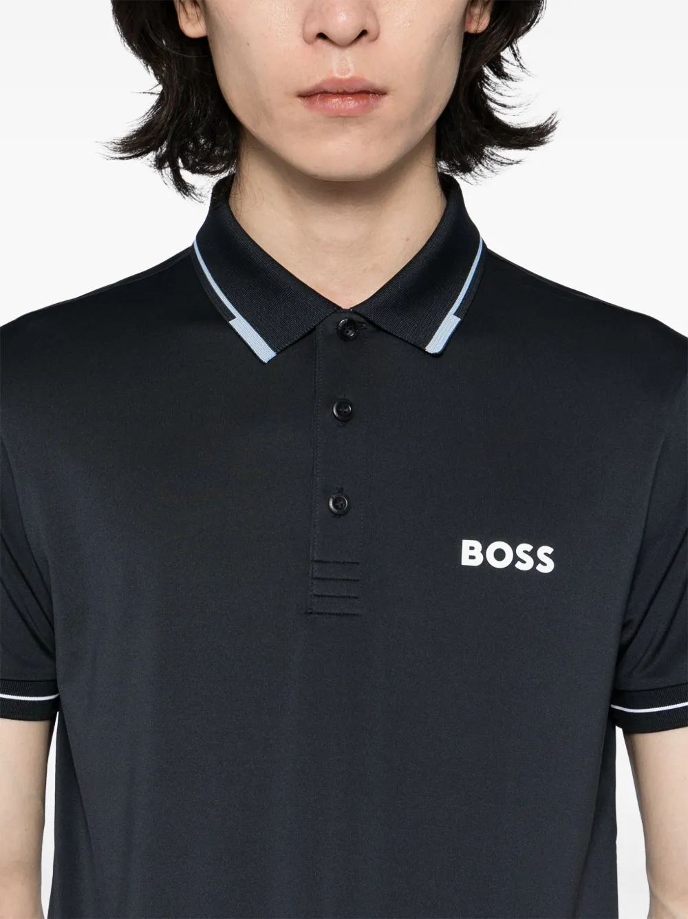 BOSS Paul Pro poloshirt Blauw