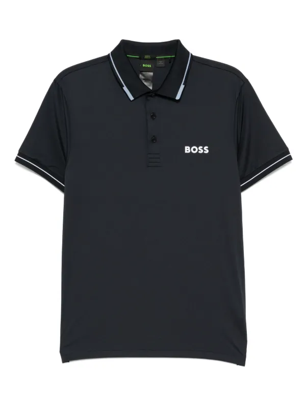 BOSS Paul Pro Polo Shirt Blue FARFETCH IN