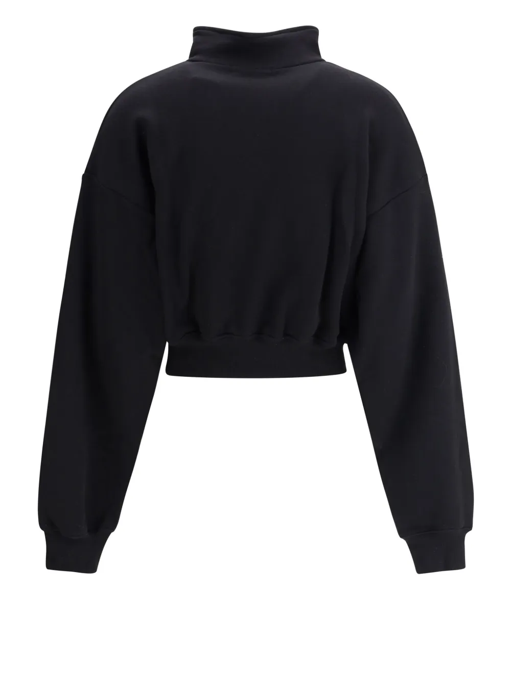 ÉTERNE cropped high-neck sweatshirt - Zwart