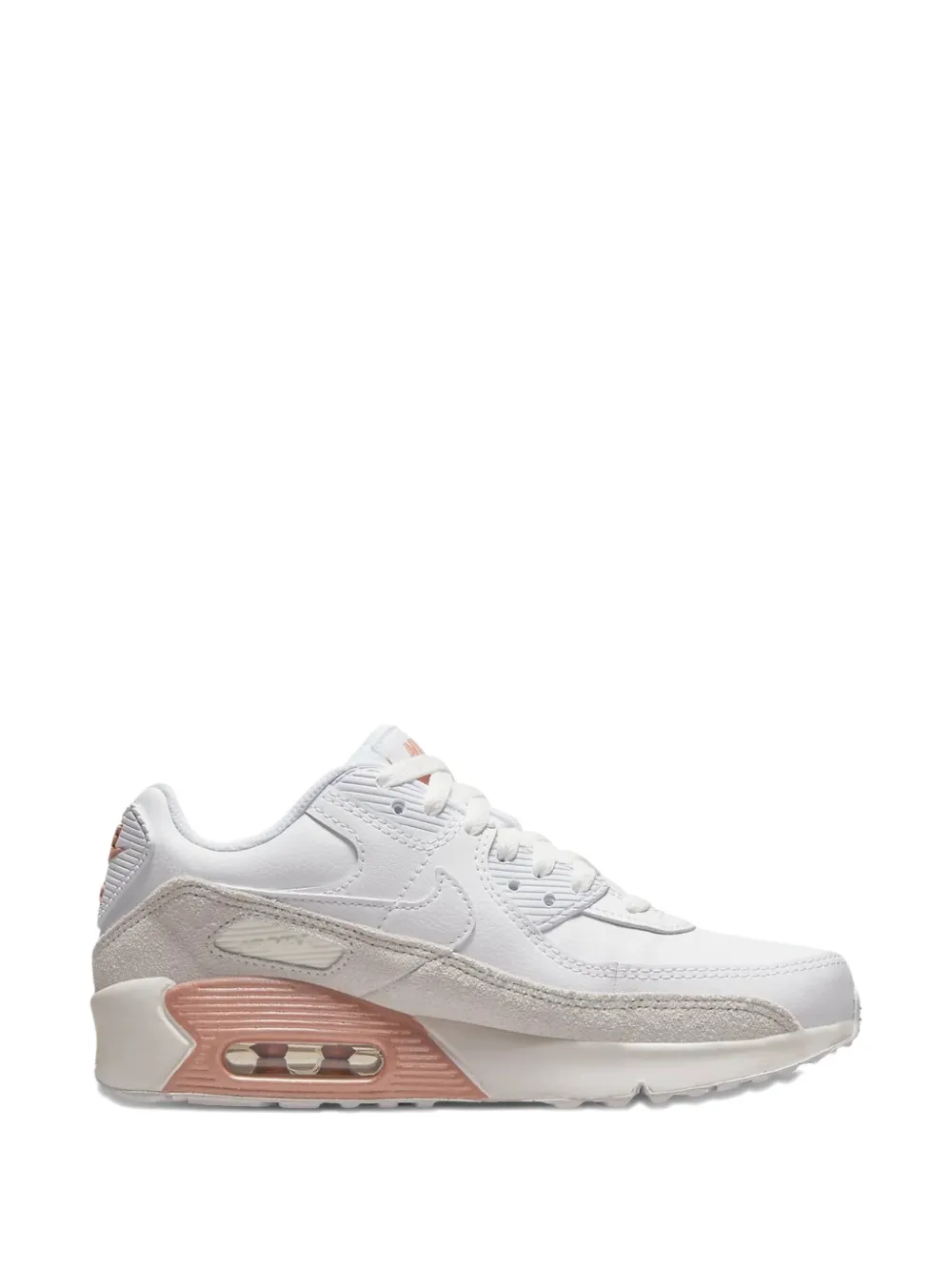 Nike Kids Air Max 90 GS leather sneakers - Bianco