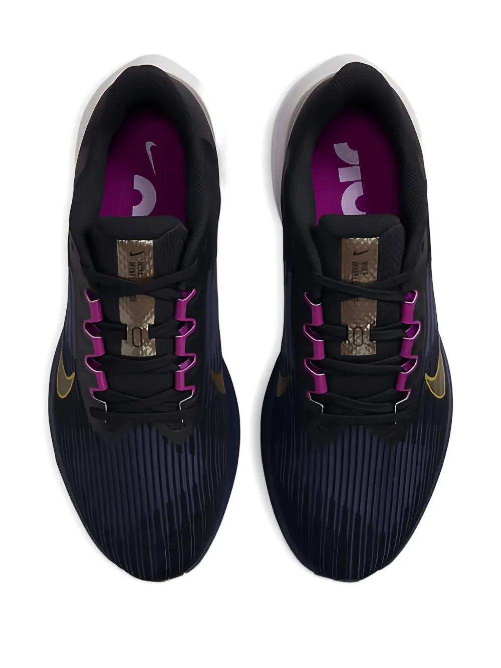 Nike Air Winflo 9 "Black Gold Suede" sneakers