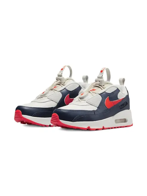 Nike Kids Air Max 90 Toggle "White/Midnight Navy" sneakers