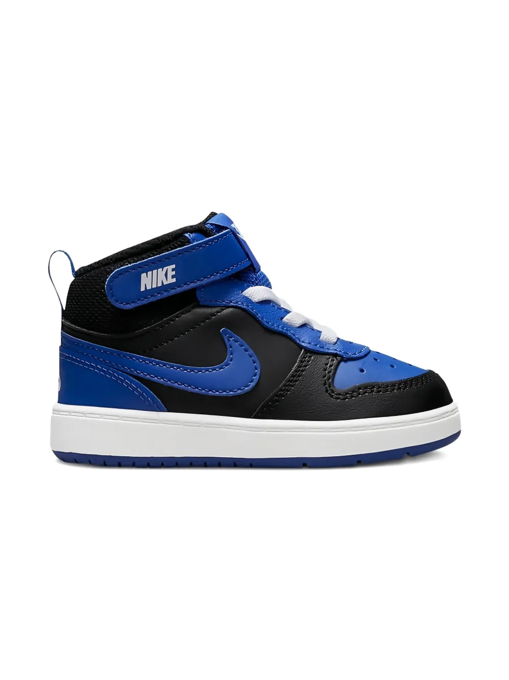 Nike Kids Court Borough Mid 2 "Black Game Royal" sneakers Zwart