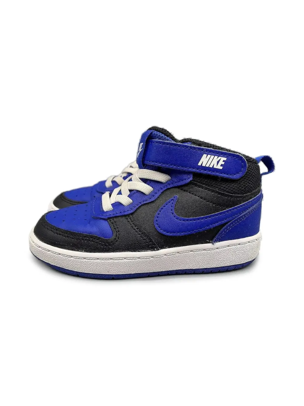 Nike Kids Court Borough Mid 2 "Black Game Royal" sneakers Zwart