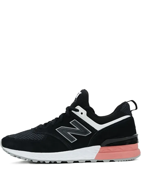 New Balance 574 Sport Black Dusty Peach sneakers