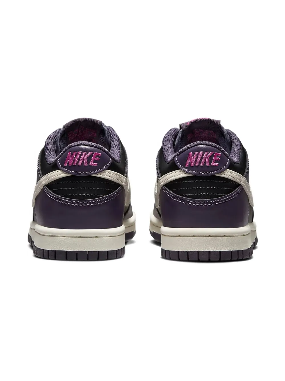 Nike Kids Dunk Low "Black Dark Raisin Sail Pale Ivory" sneakers