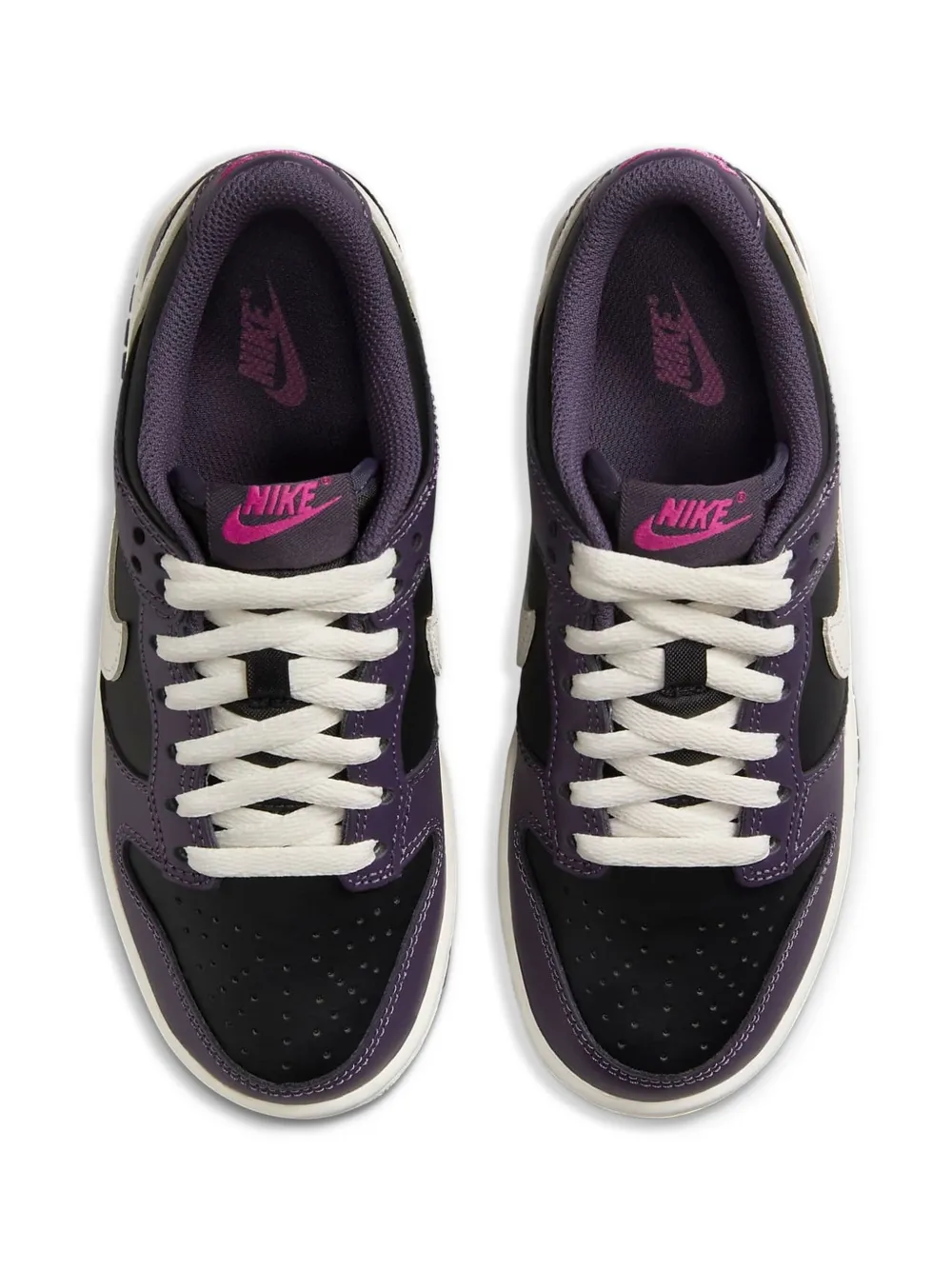Nike Kids Dunk Low "Dark Raisin Sail Pale Ivory" sneakers Zwart