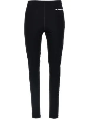 【関税&送料込】Jil Sander Black Cotton Leggings Jil Sander Leggings for Women - Shop on FARFETCH