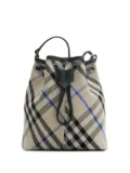 Burberry mini checked bucket bag - Neutrals