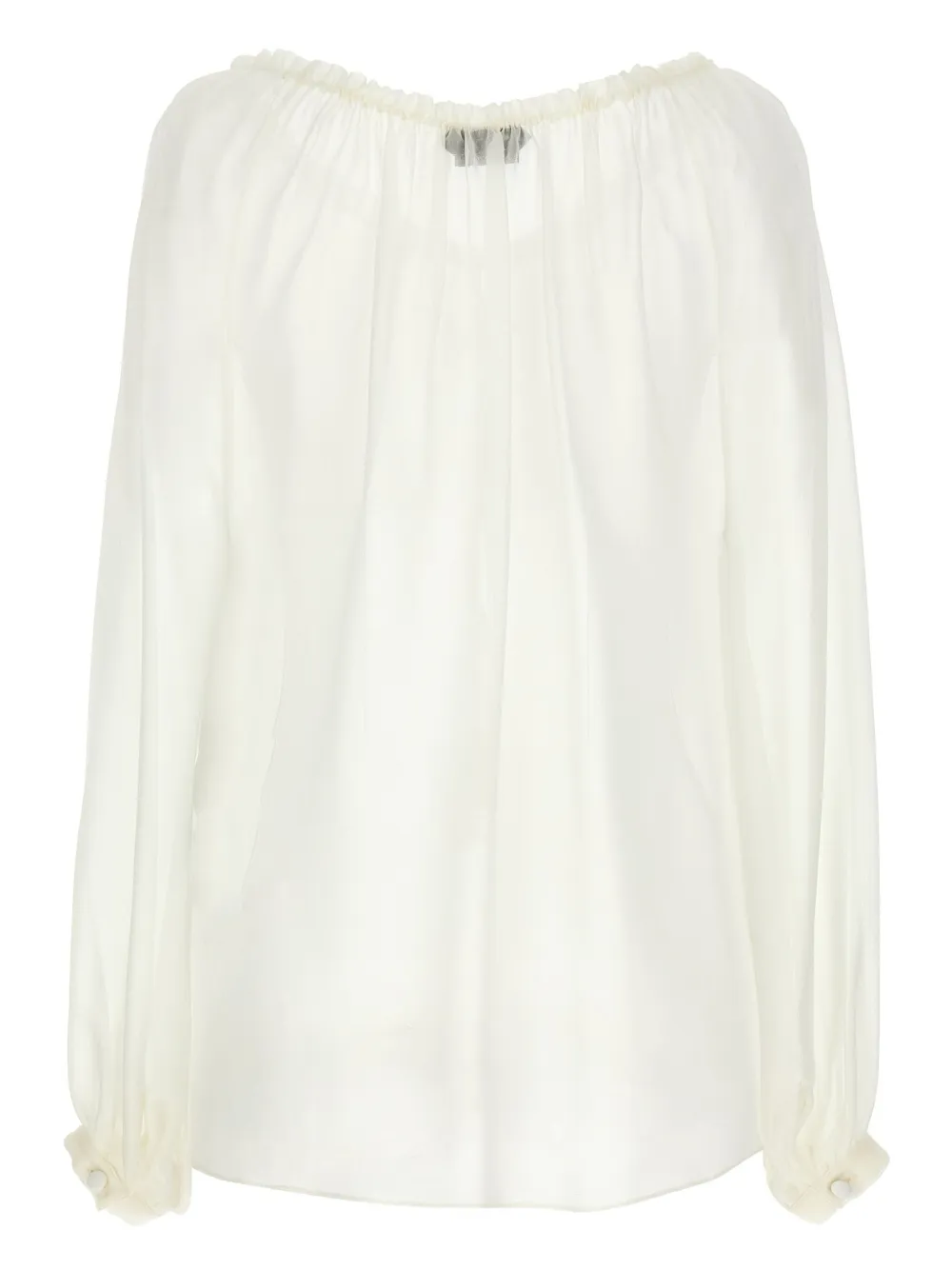 TOM FORD long-sleeve silk blouse - Wit