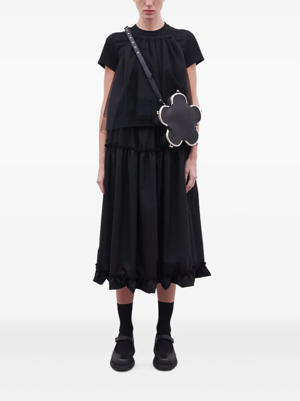 Noir Kei Ninomiya layered-neckline T-shirt | T-Shirts & Jersey Shirts | Image 2