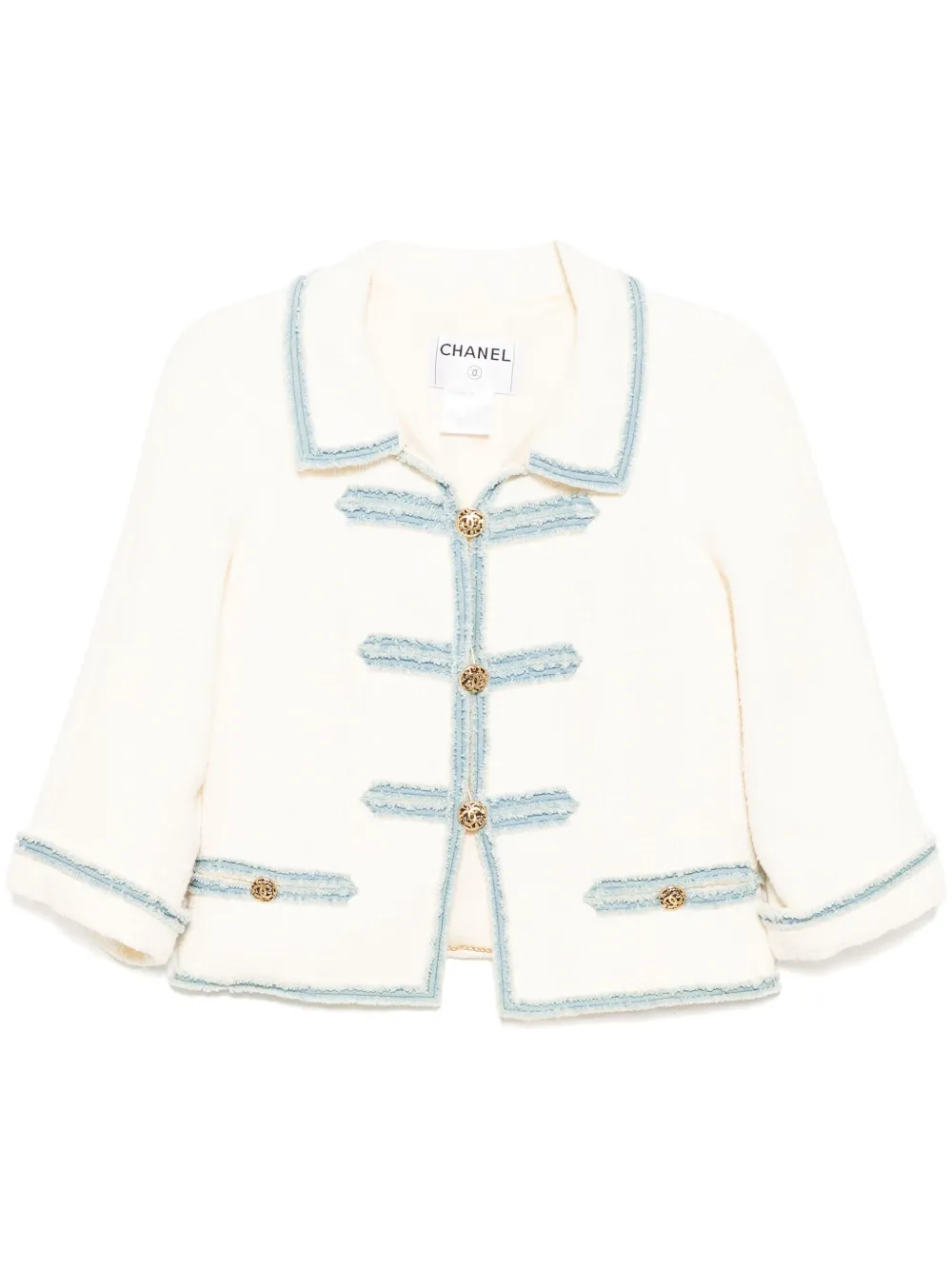 CHANEL Pre-Owned جاكيت تويد 2007 | أبيض | Image 1