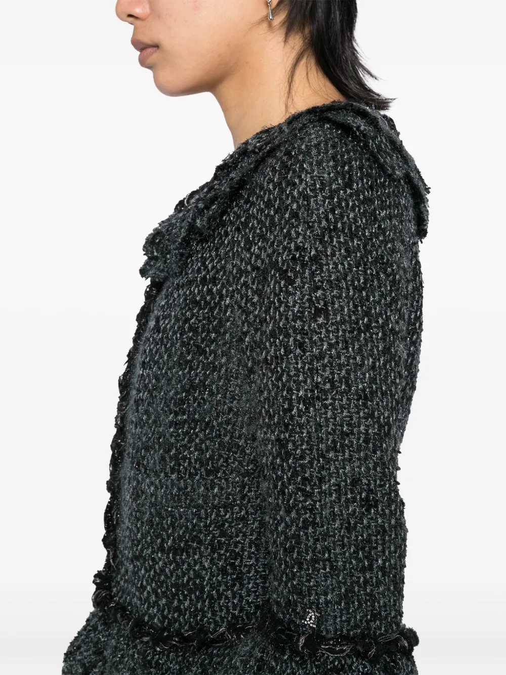Pre-owned Chanel 2006 Tweed Jacket In Blue
