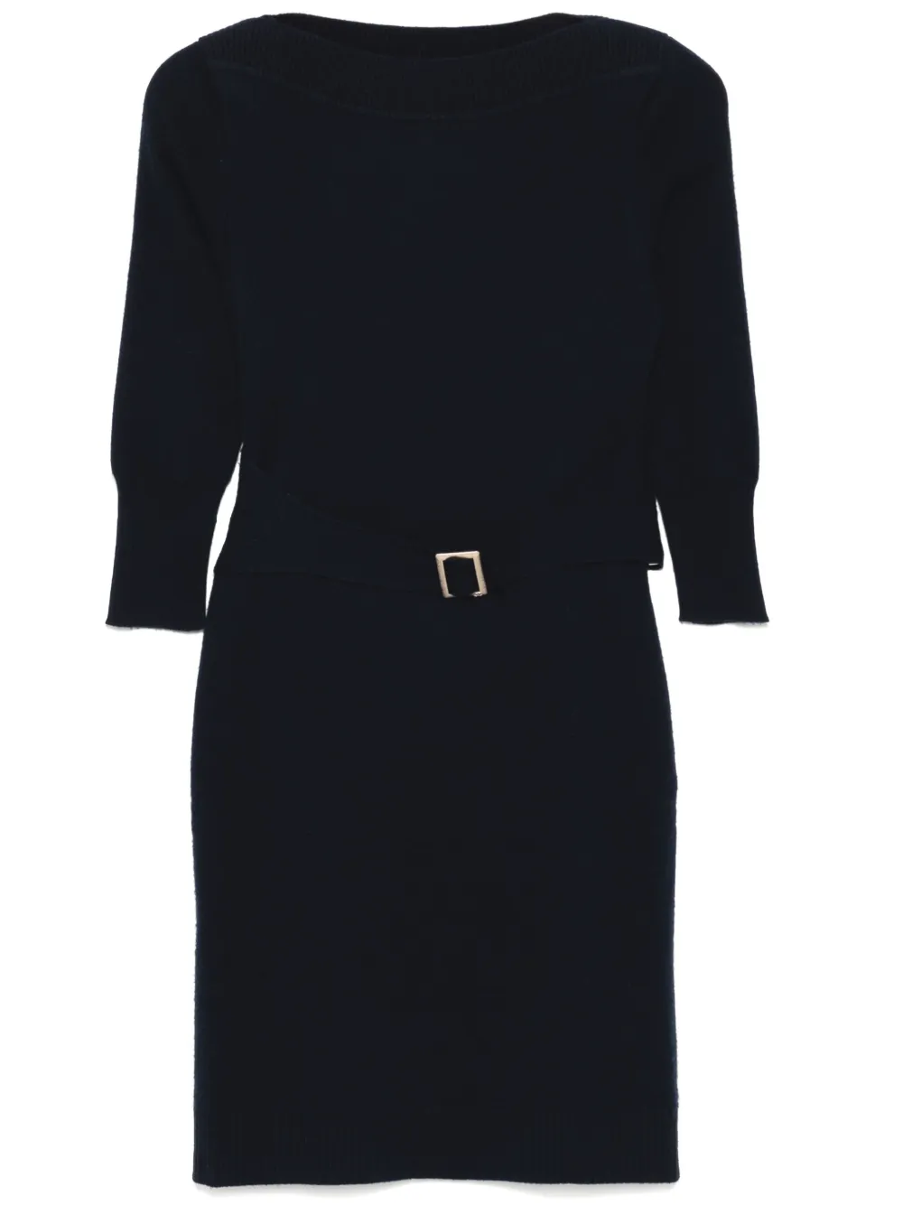 CHANEL Pre-Owned 2009 knitted dress | Blue | Image 1