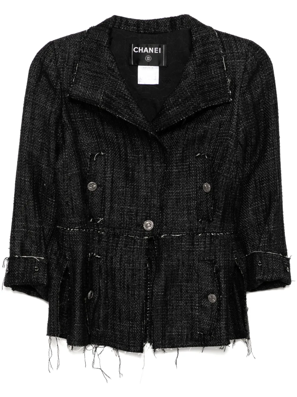 CHANEL Pre-Owned 2007 tweed jacket | Blue | Image 1