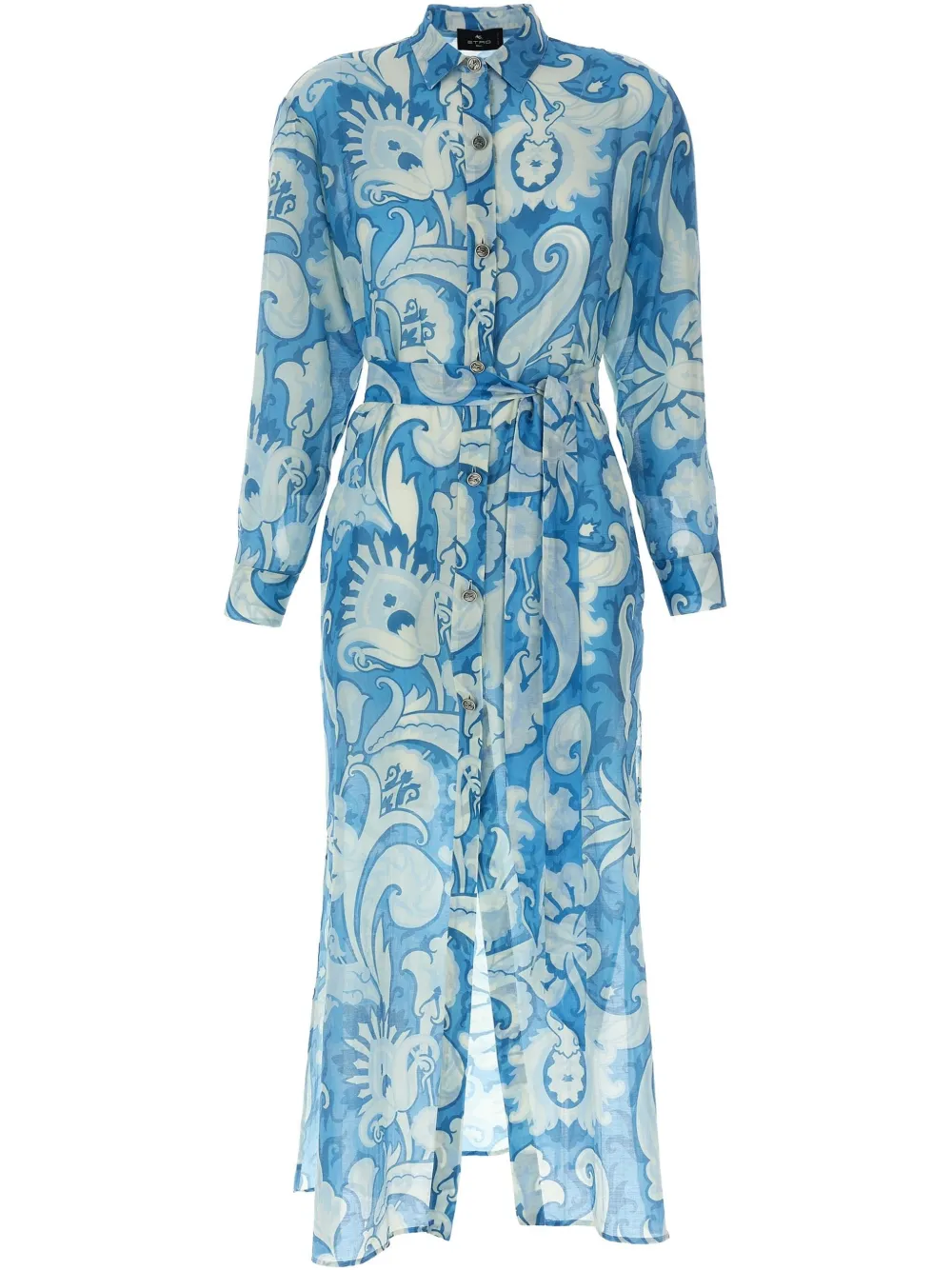 ETRO floral-print dress Blauw