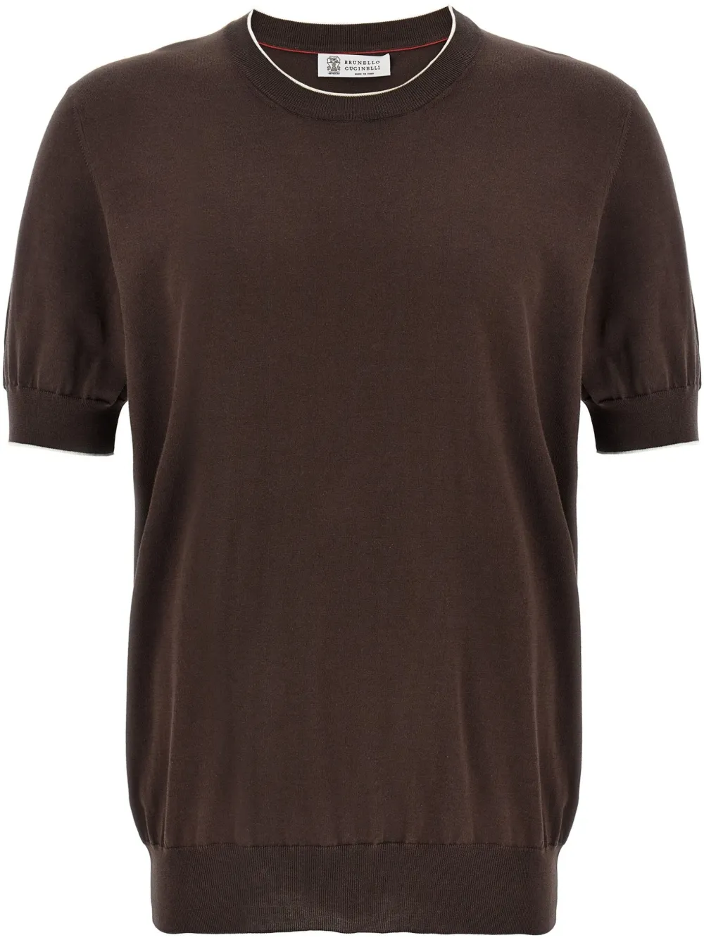 Brunello Cucinelli playera de algodón | marrón | Image 1