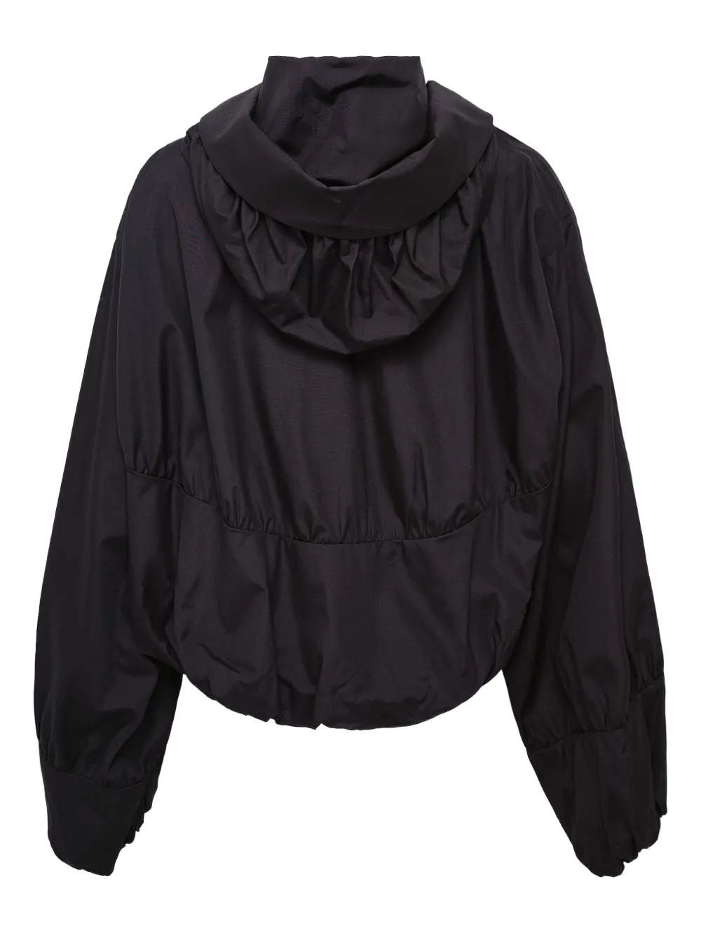 Noir Kei Ninomiya hooded balloon-sleeve top | Black | Image 1