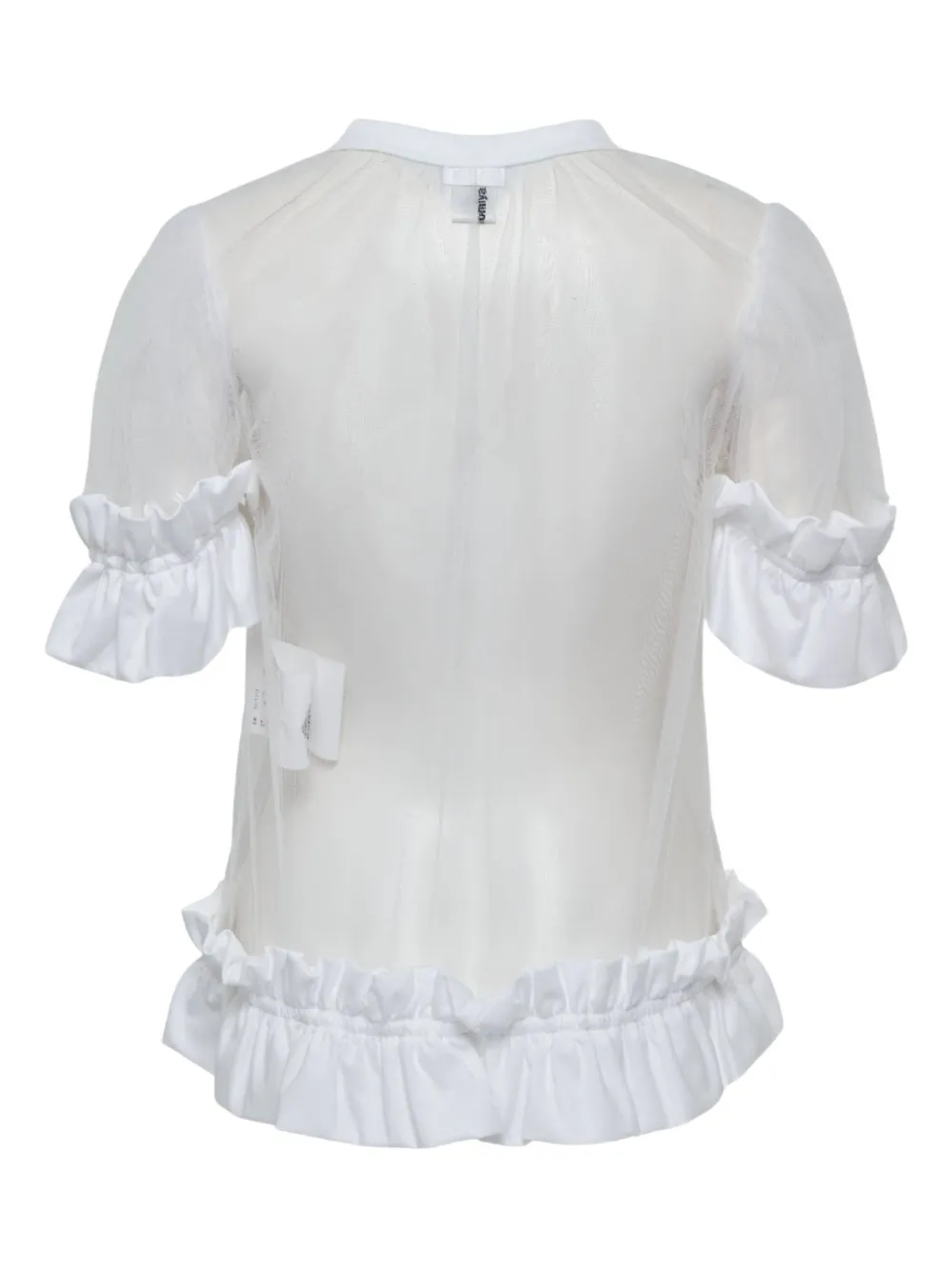 Noir Kei Ninomiya Top met ruches - Wit
