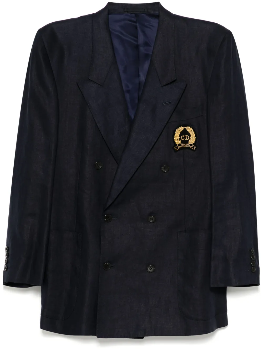 1990-2000s logo-patch blazer