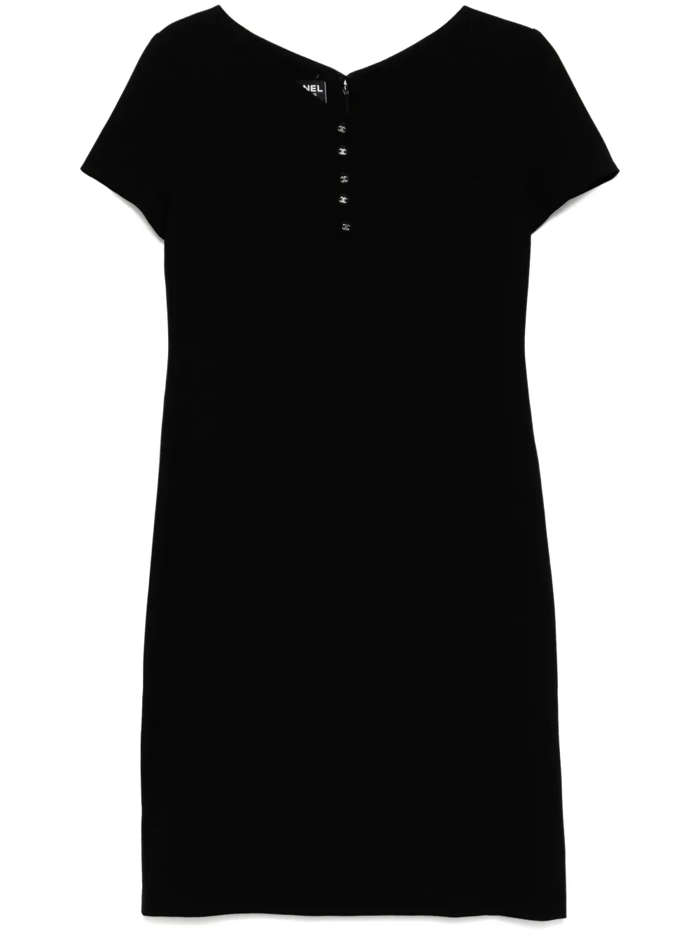 CHANEL Pre-Owned 1996 short-sleeved dress | Black | Image 1