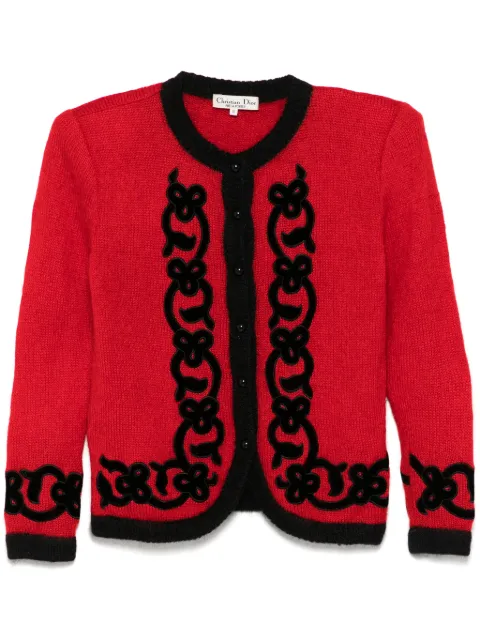 Christian Dior Pre-Owned 1990 crew-neck cardigan
