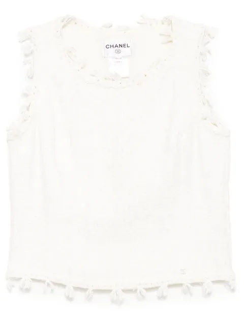 CHANEL Pre-Owned 2005 tweed tank top