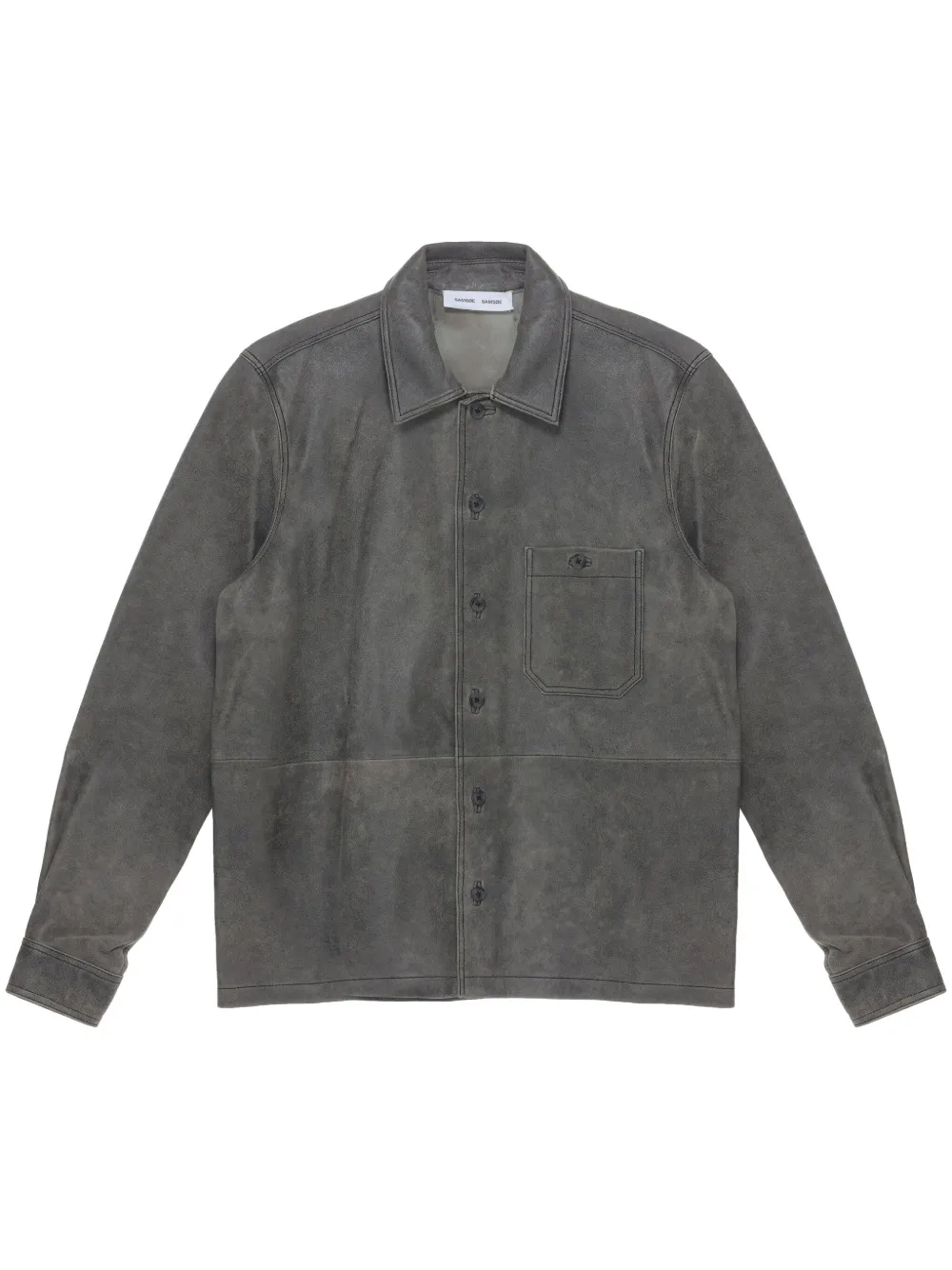 SAMSOE SAMSOE camisa Saruffo | gris | Image 1