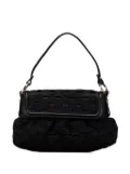 Fendi Pre-Owned 2010-2024 Woven Satin Chef Flap shoulder bag - Black