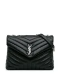 Saint Laurent Pre-Owned 2021 Medium Matelasse Leather LouLou shoulder bag - Black