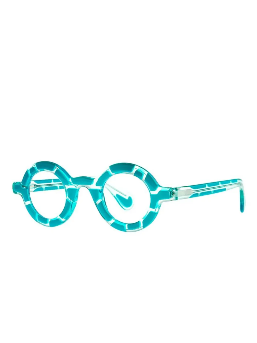 Theo Eyewear round-frame glasses - Blauw