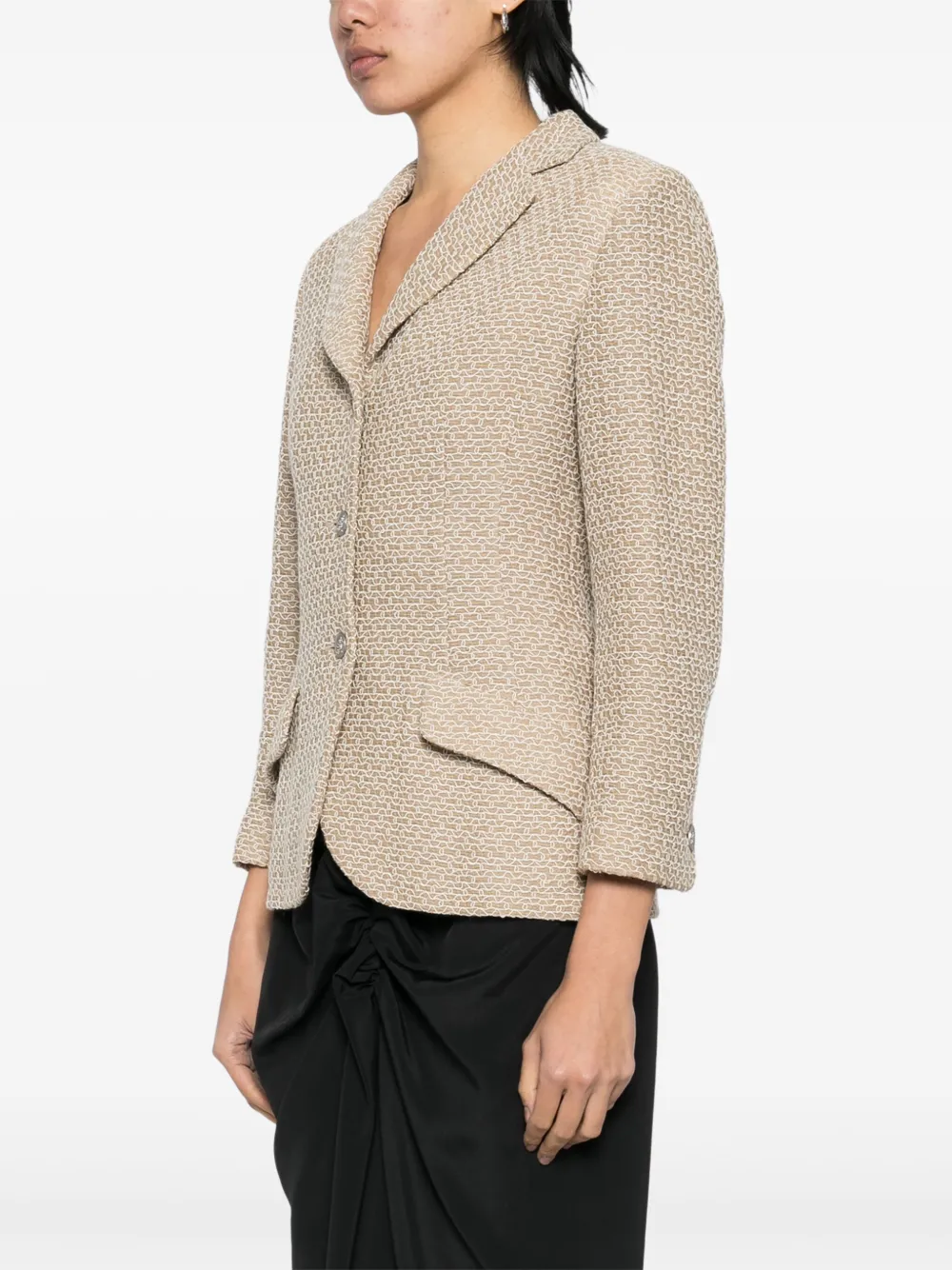 Pre-owned Chanel 1998 Single-breasted Jacket In Neutrals