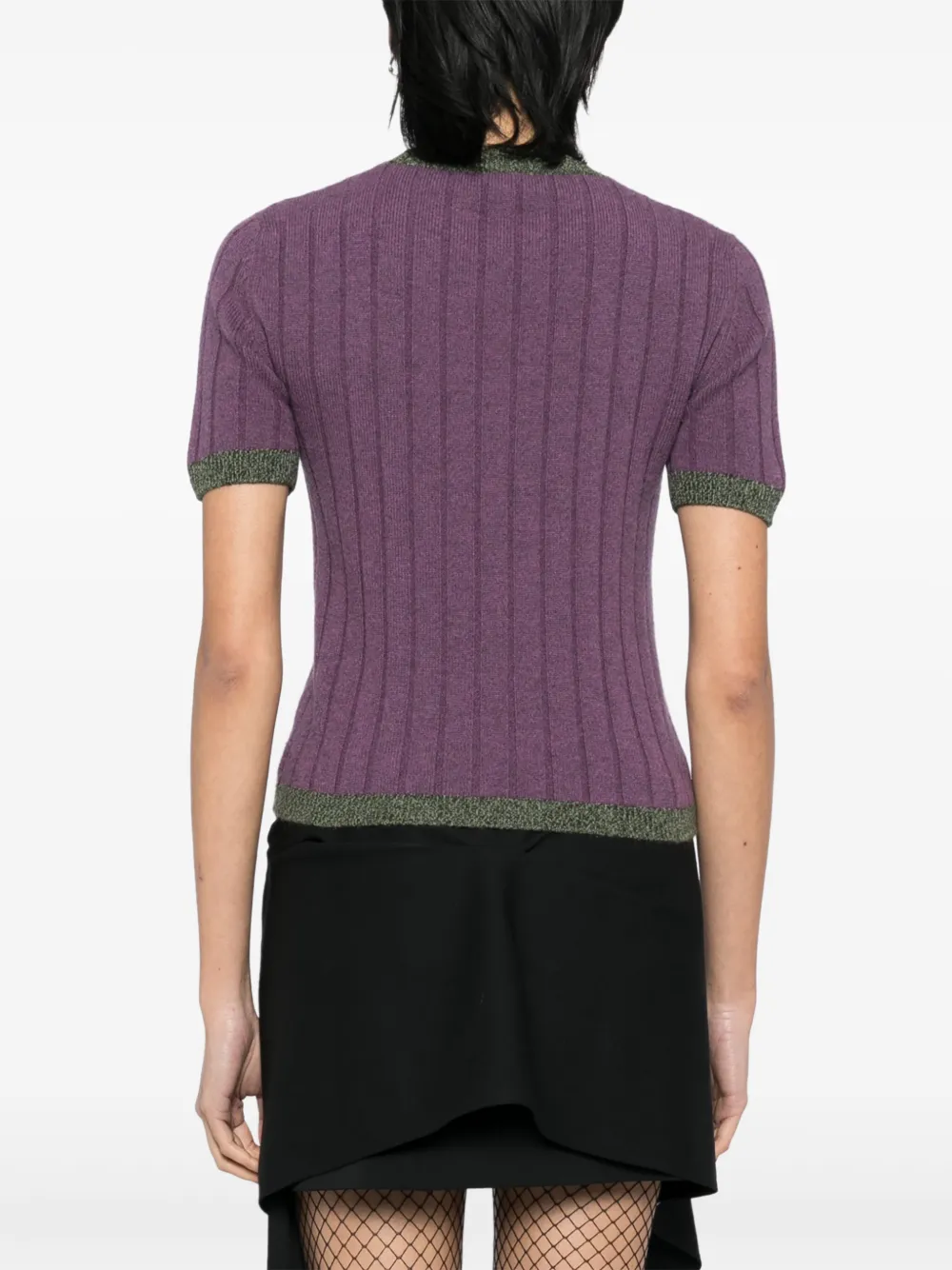 Pre-owned Chanel 1997 Short-sleeve Top In Purple