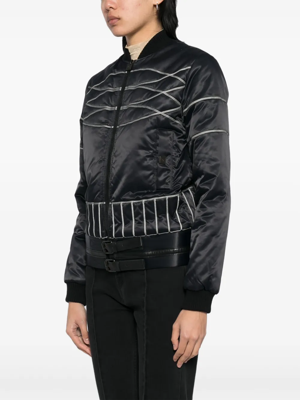 Pre-owned Chanel 2006 Sports Line Zip-up Jacket In Black