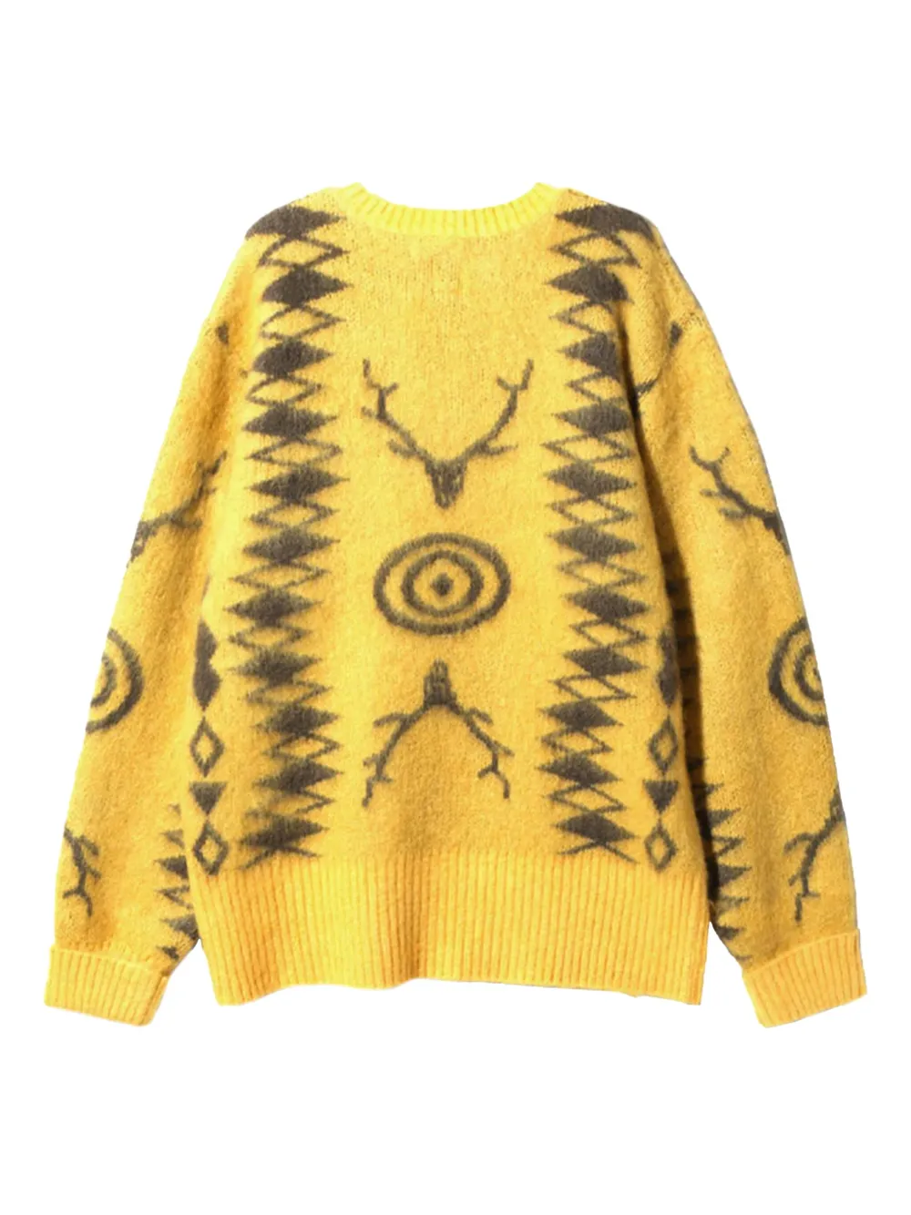 SOUTH2 WEST8 Sweater met patroon - Geel