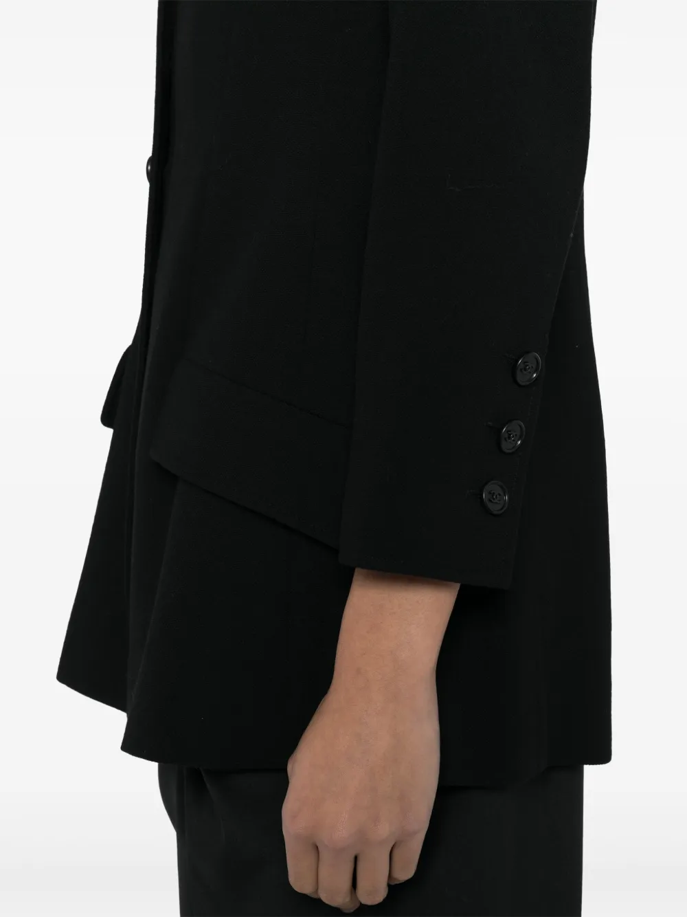 Pre-owned Chanel 1997 Single-breasted Jacket In Black