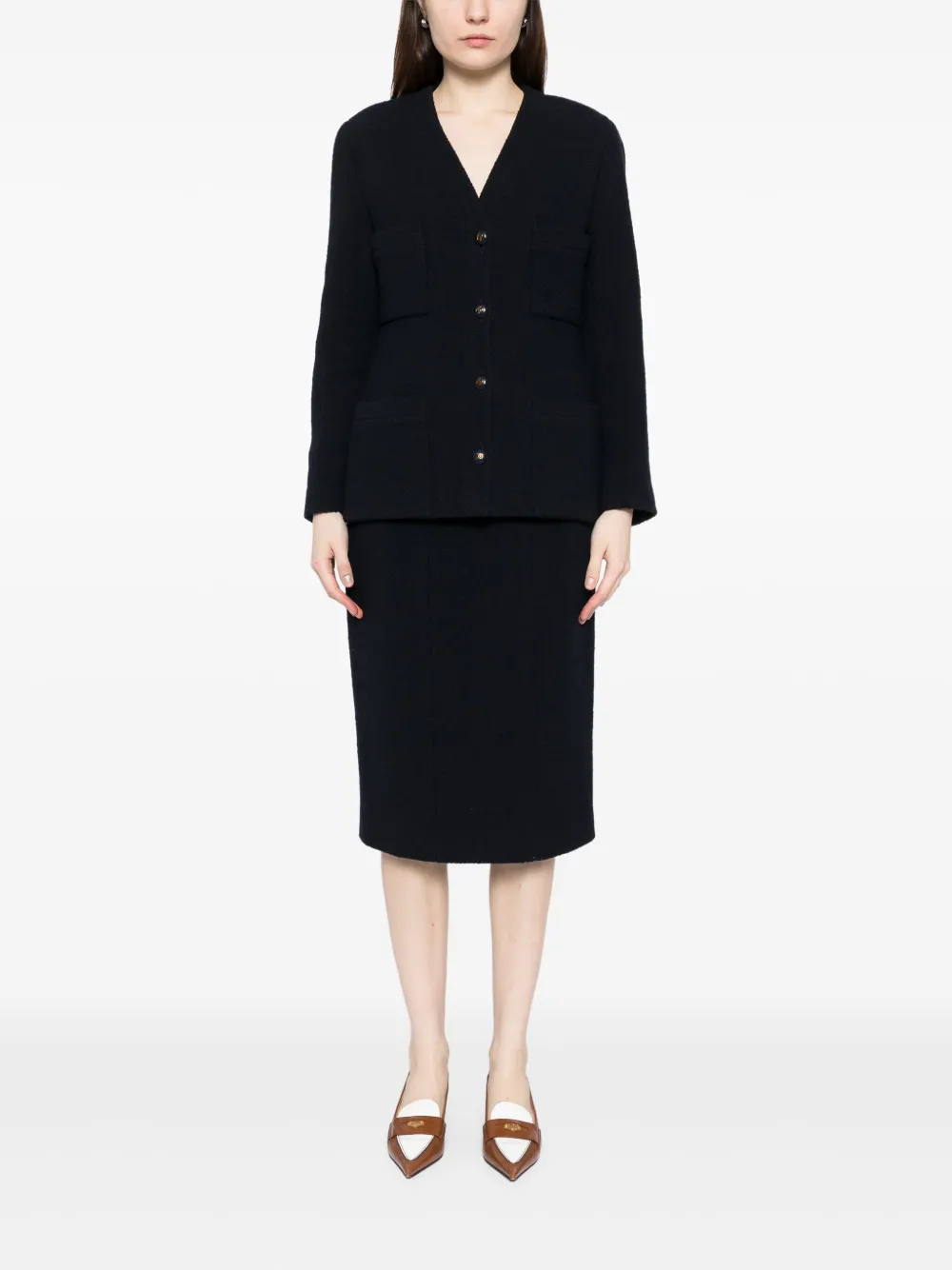 CHANEL Pre-Owned 1993 skirt suit | Image 2