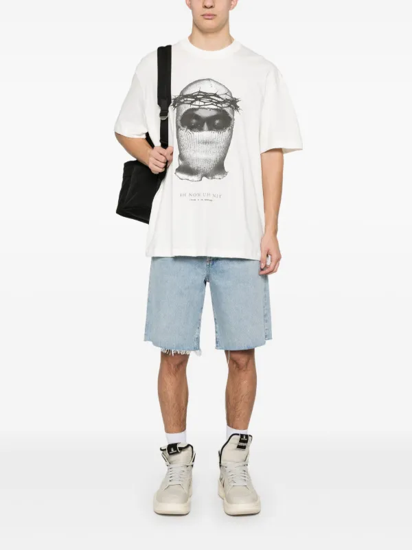 Ih Nom Uh Nit mask-print T-shirt | White | FARFETCH