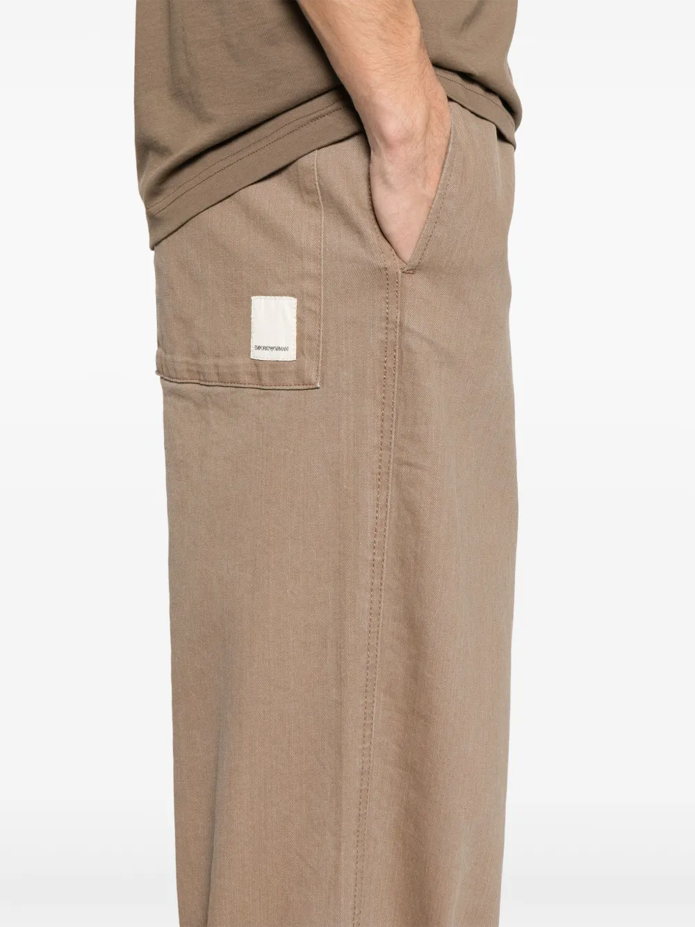 Emporio Armani Straight broek Beige