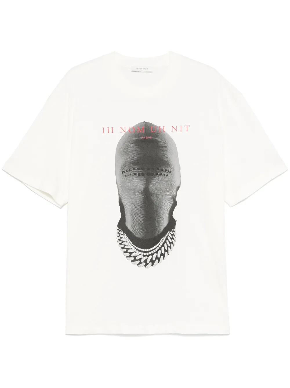 mask-print T-shirt