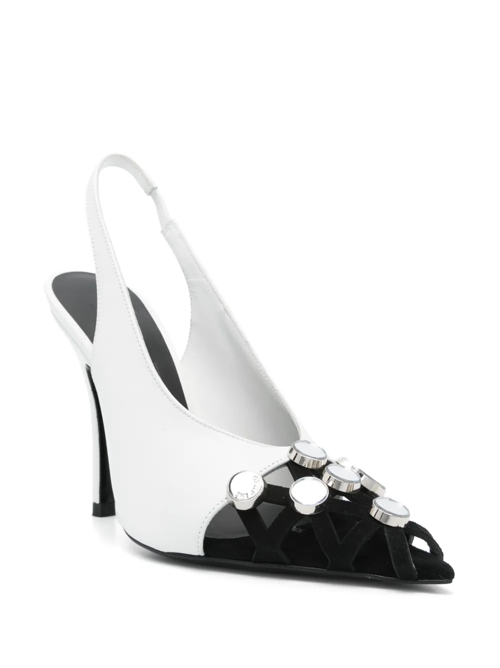 The Attico 115 mm Fiona pumps - Wit