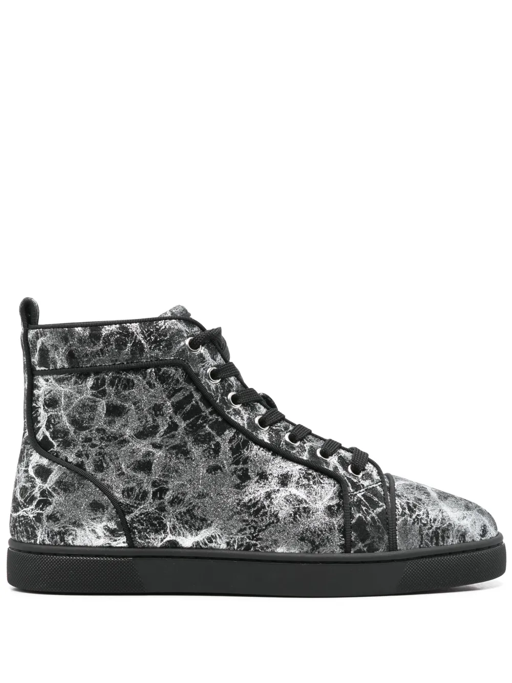 Christian Louboutin metallic-effect sneakers | Black | Image 1