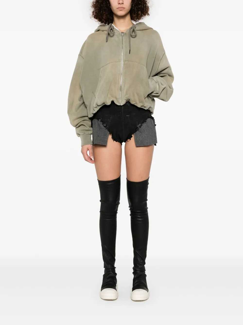 Rick Owens DRKSHDW Dirt Cut Offs shorts - Zwart