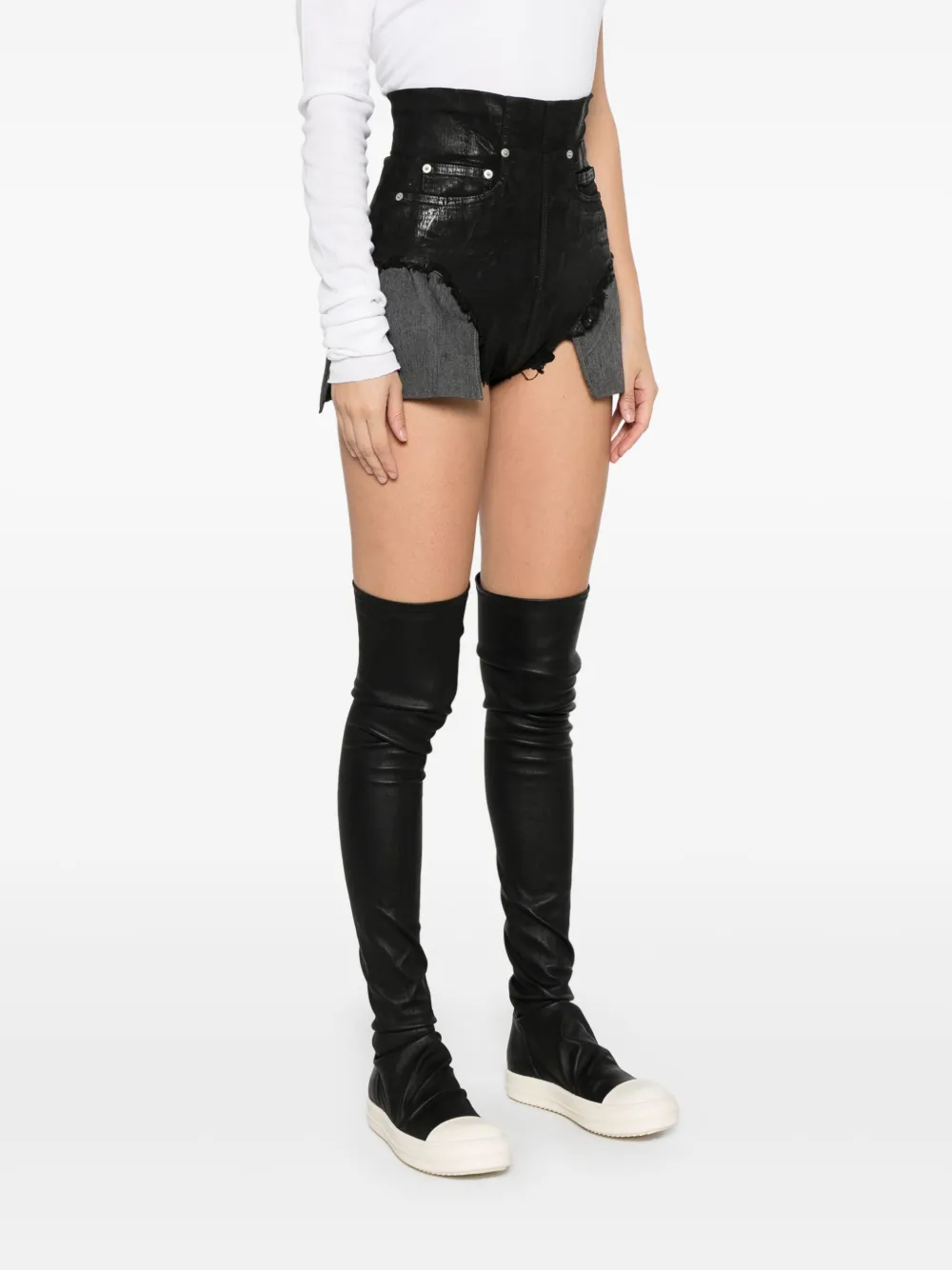 Rick Owens DRKSHDW Dirt Cut Offs shorts Zwart
