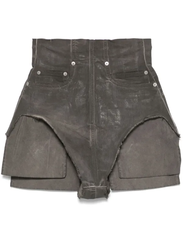 大人気の Owens Rick DRKSHDW グレー | ショートパンツ カットオフ ダート パンツ