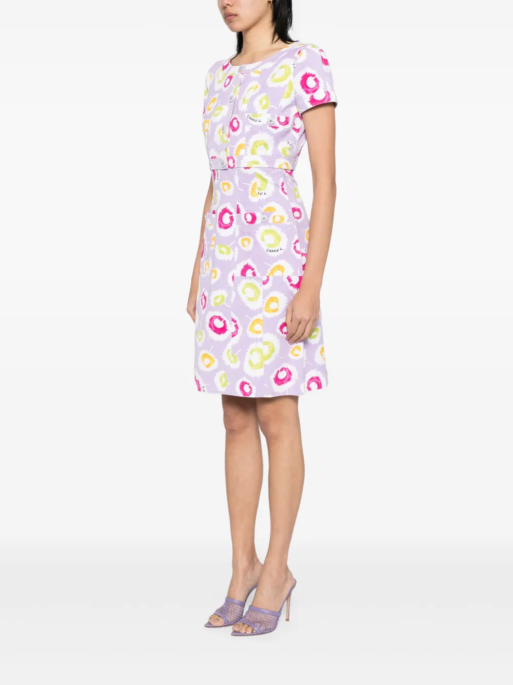Pre-owned Chanel 1997 Printed Dress Suits