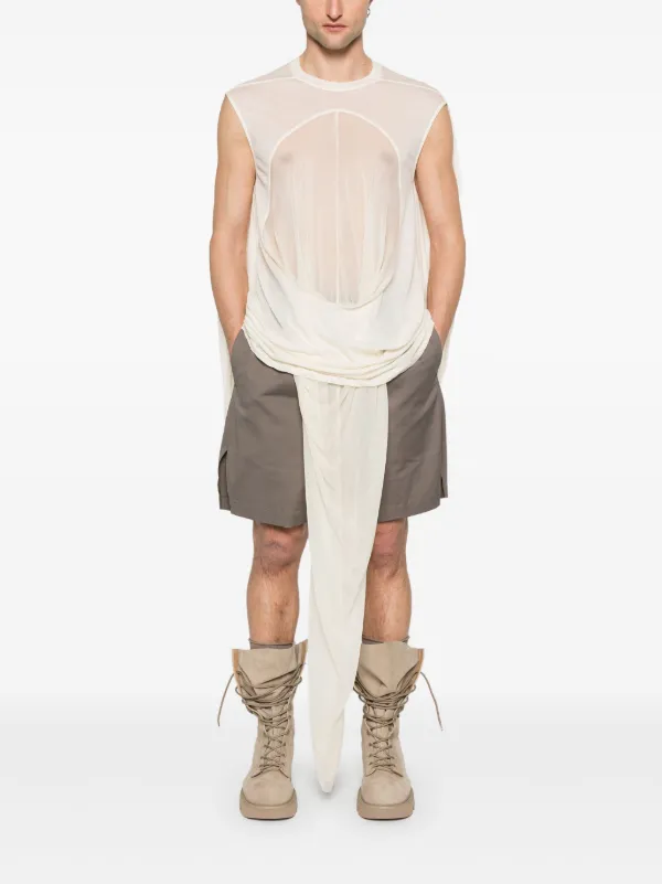 ◆注目アイテム◆【RICK OWENS】Drain コットン Tシャツ Rick Owens Drain Tシャツ | ニュートラル | FARFETCH JP