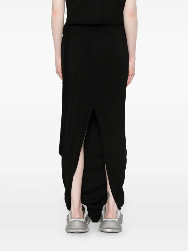 Rick Owens DRKSHDW Pillar Maxi Skirt | Black | FARFETCH GE