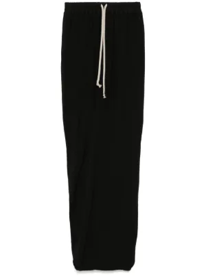 Rick Owens DRKSHDW Pillar フリース スカート | ブラック | FARFETCH JP